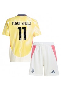 Juventus Nicolas Gonzalez #11 Babytruitje Uit tenue Kind 2024-25 Korte Mouw (+ Korte broeken)